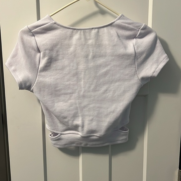 White Crop Top - Picture 3 of 5